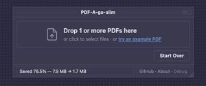 PDF-A-go-slim: a browser-based PDF optimizer